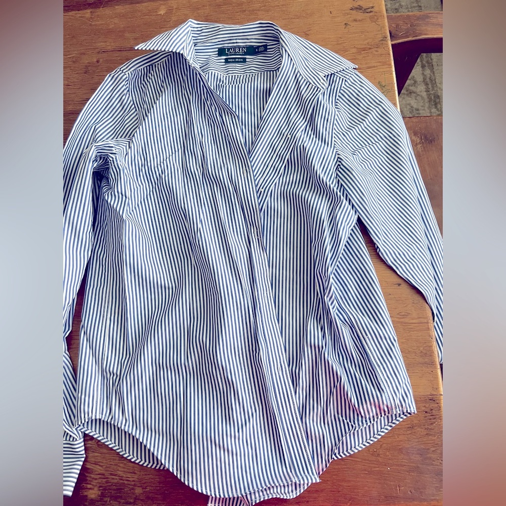 Lauren by Ralph Lauren no iron shirt